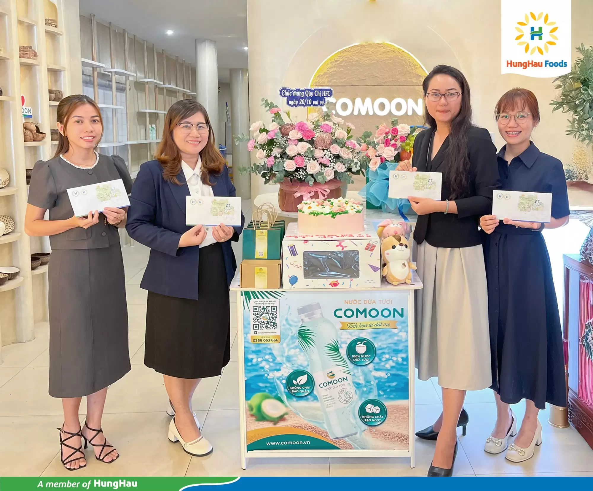 COMOON CÙNG CÁC ĐƠN VỊ THÀNH VIÊN CỦA HUNGHAU FOODS GẮN KẾT, TRI ÂN NHÂN NGÀY PHỤ NỮ VIỆT NAM 20/10