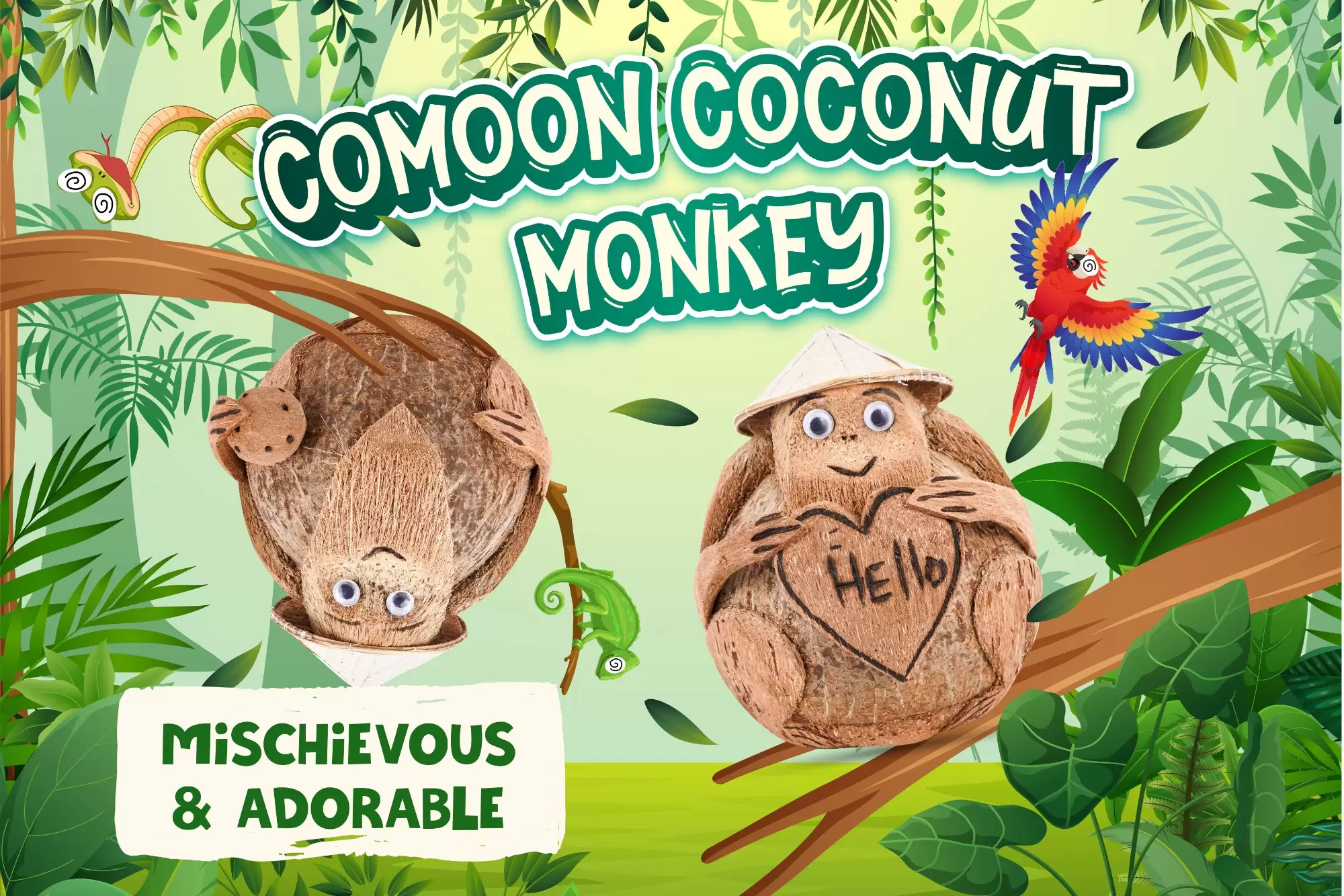 COMOON COCONUT MONKEY: A RUSTIC YET MEANINGFUL DECOR PIECE