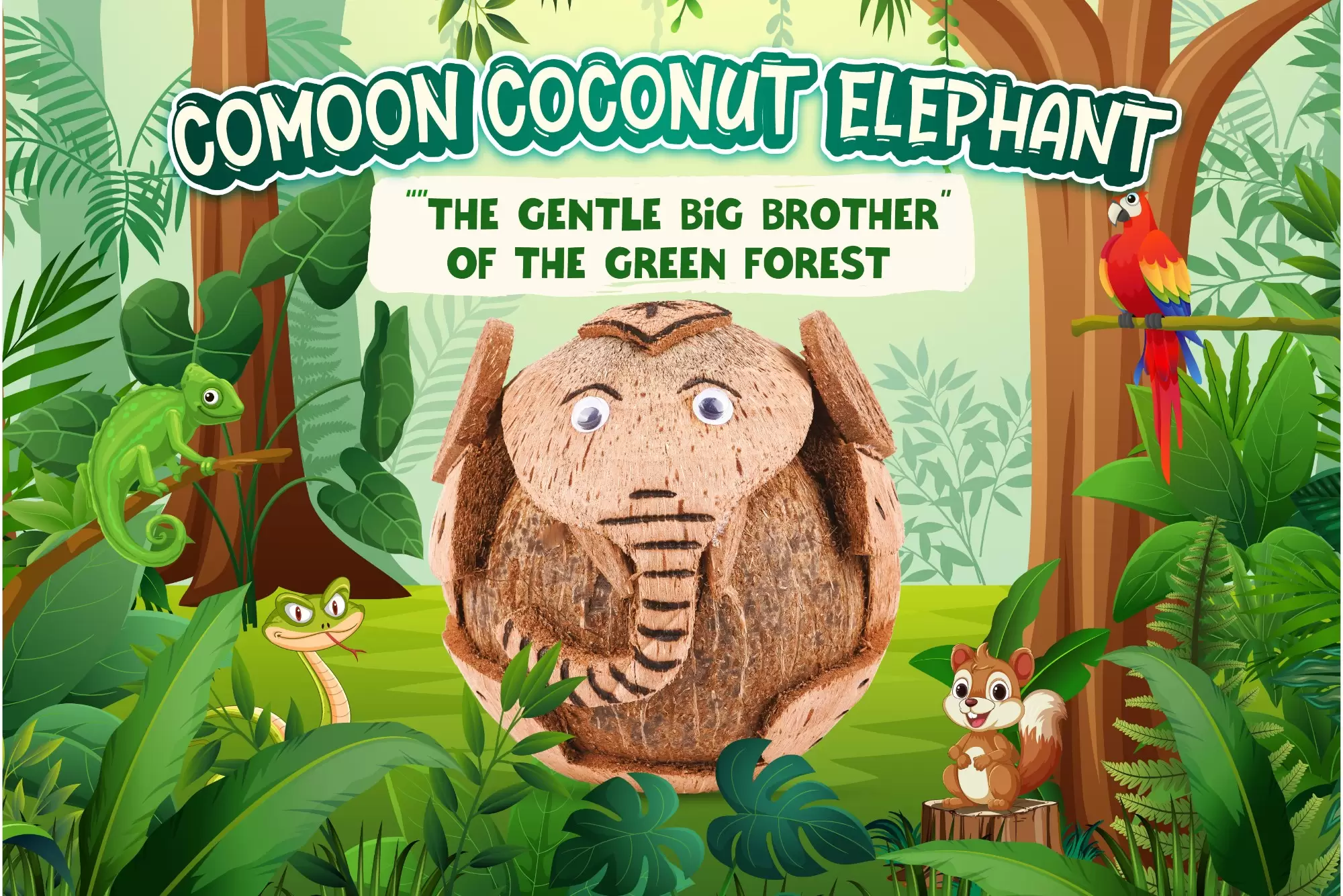 COMOON COCONUT ELEPHANT: A SYMBOL OF RESILIENCE AND STEADFASTNESS