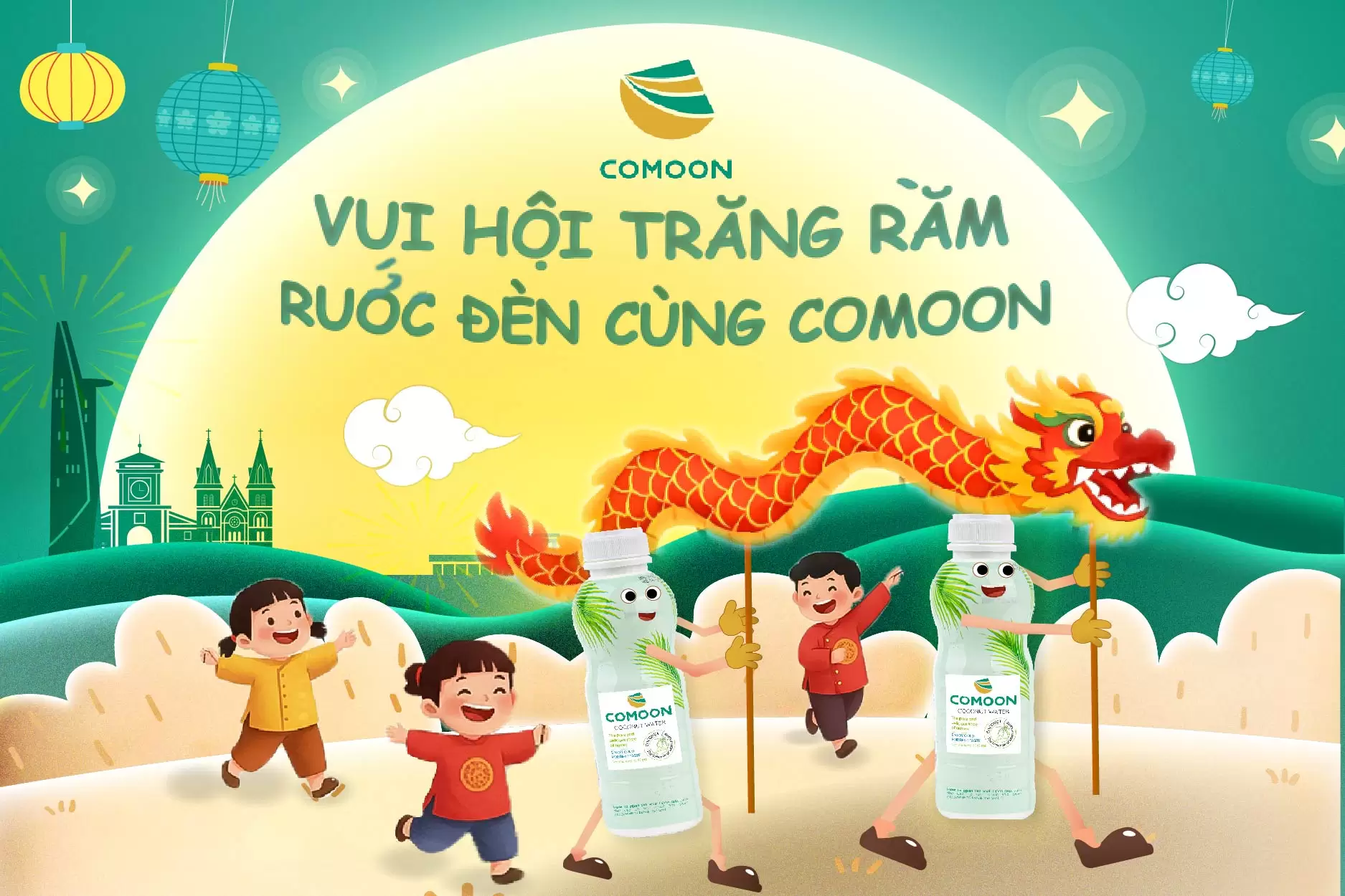 VUI HỘI TRĂNG RẰM, RƯỚC ĐÈN CÙNG COMOON